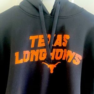 Official Texas Longhorns black hooded sweatshirt XL NWOT